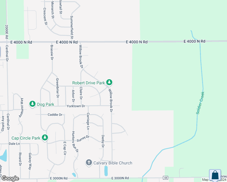map of restaurants, bars, coffee shops, grocery stores, and more near 1869 Willow Brook Drive in Bourbonnais