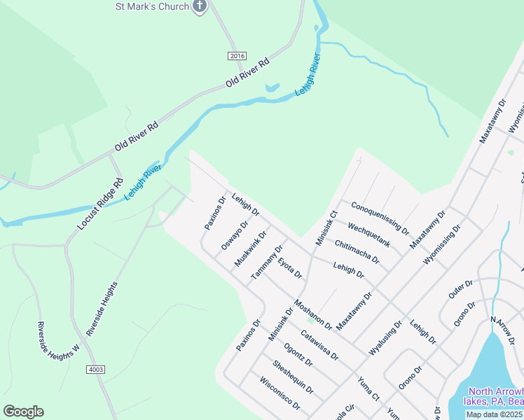 map of restaurants, bars, coffee shops, grocery stores, and more near 2178 Lehigh Drive in Monroe County