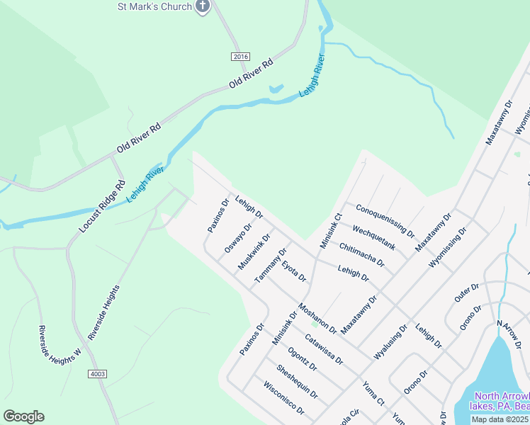 map of restaurants, bars, coffee shops, grocery stores, and more near 2178 Lehigh Drive in Monroe County