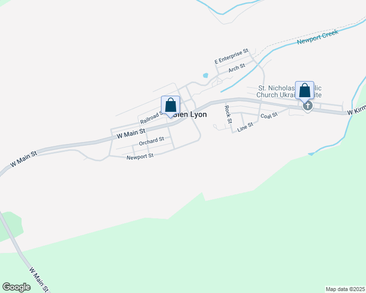 map of restaurants, bars, coffee shops, grocery stores, and more near 37 Newport Street in Glen Lyon