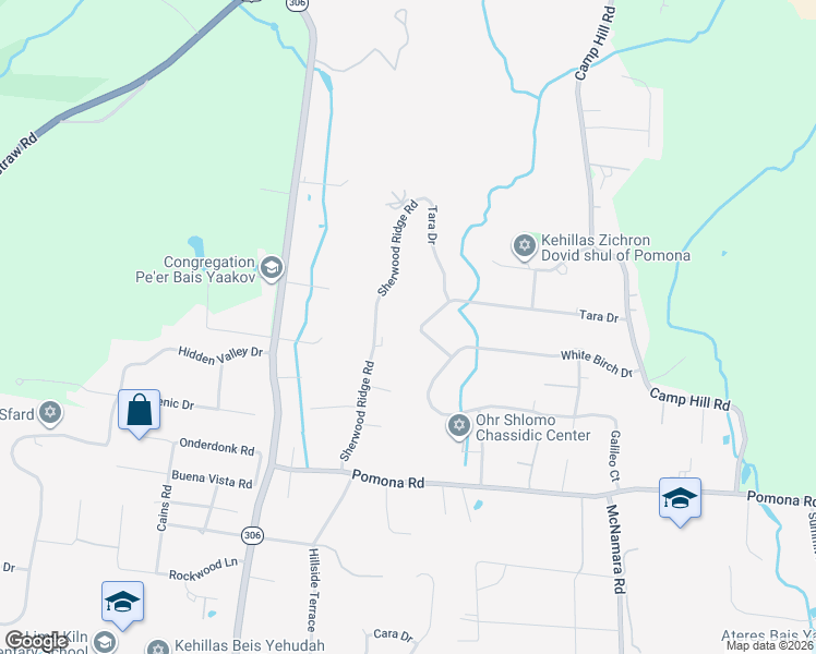 map of restaurants, bars, coffee shops, grocery stores, and more near 4 Tuck Road in Pomona