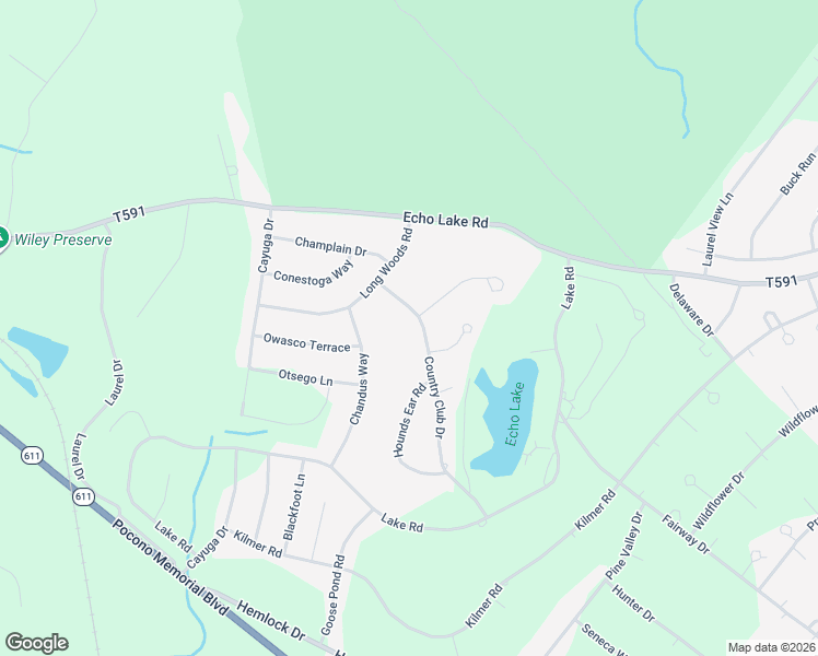 map of restaurants, bars, coffee shops, grocery stores, and more near 5004 Country Club Dr in Tobyhanna