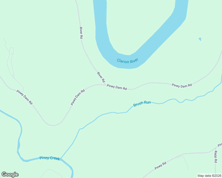 map of restaurants, bars, coffee shops, grocery stores, and more near 3910 Piney Dam Road in Clarion