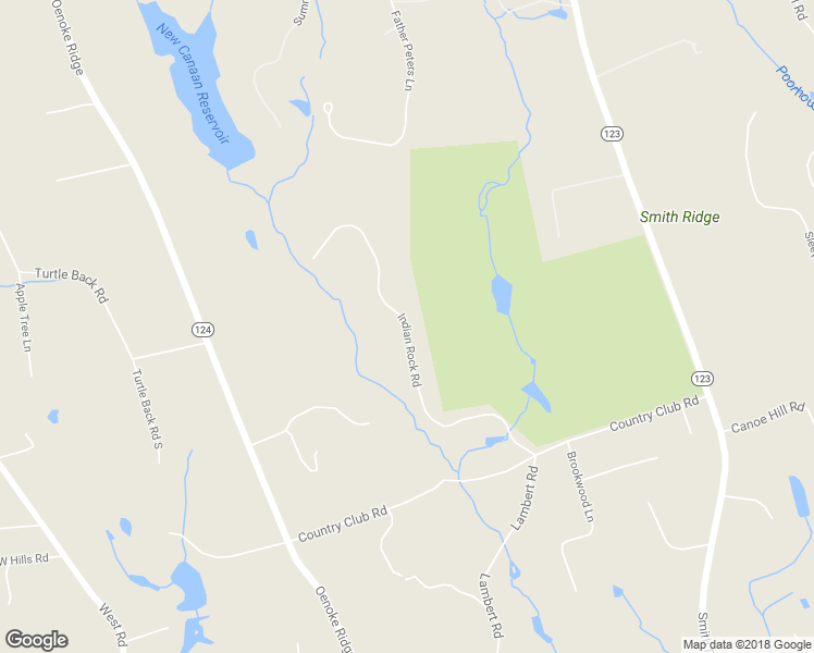 map of restaurants, bars, coffee shops, grocery stores, and more near 212 Indian Rock Road in New Canaan