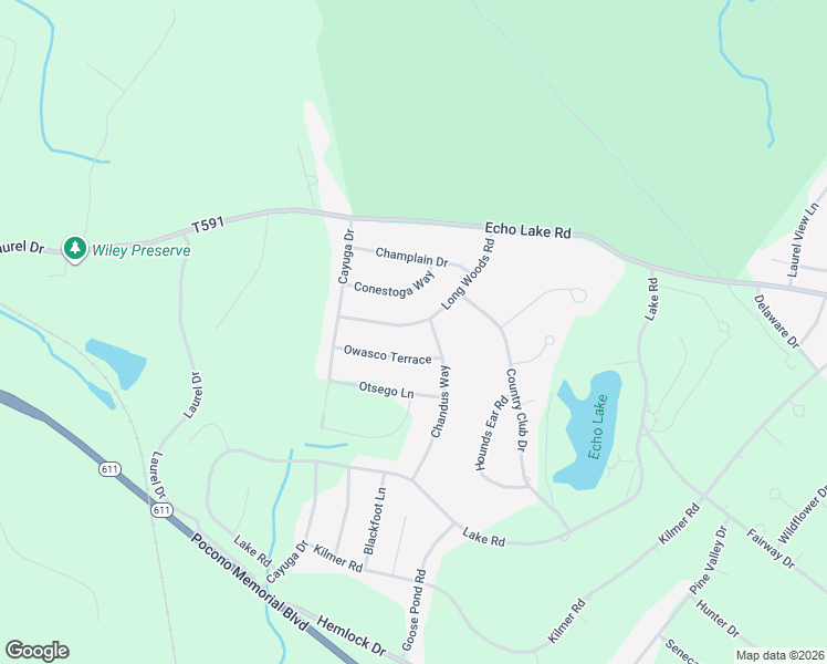 map of restaurants, bars, coffee shops, grocery stores, and more near 1751 Oneida Crescent in Tobyhanna