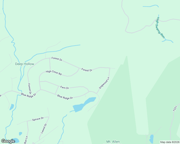 map of restaurants, bars, coffee shops, grocery stores, and more near 630 Forest Drive in Canadensis