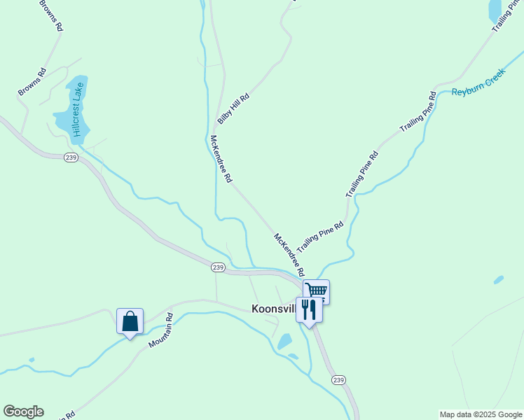 map of restaurants, bars, coffee shops, grocery stores, and more near 51 McKendree Road in Shickshinny