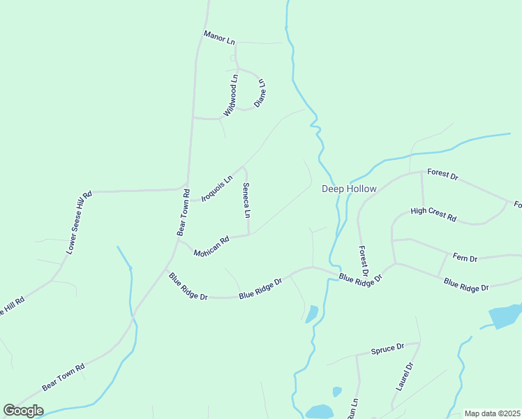 map of restaurants, bars, coffee shops, grocery stores, and more near 304 Seneca Lane in Monroe County