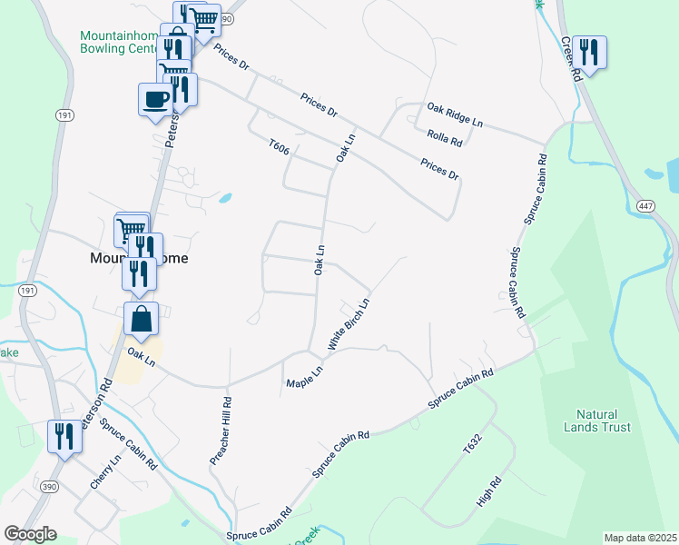 map of restaurants, bars, coffee shops, grocery stores, and more near 7361 East Dogwood Lane in Cresco