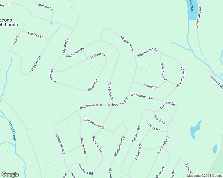 map of restaurants, bars, coffee shops, grocery stores, and more near 368 Ranchlands in Bushkill