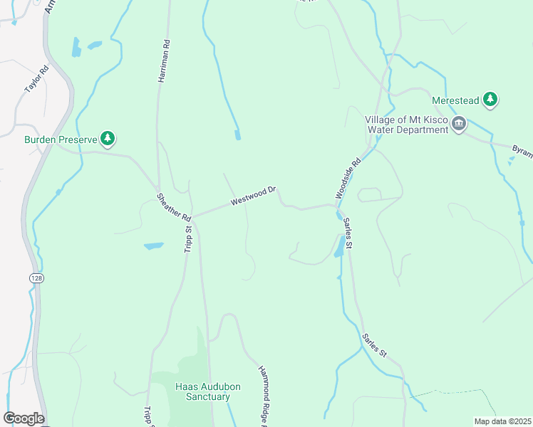 map of restaurants, bars, coffee shops, grocery stores, and more near 133 Westwood Drive in Mount Kisco