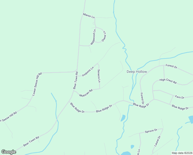 map of restaurants, bars, coffee shops, grocery stores, and more near 305 Seneca Lane in Monroe County