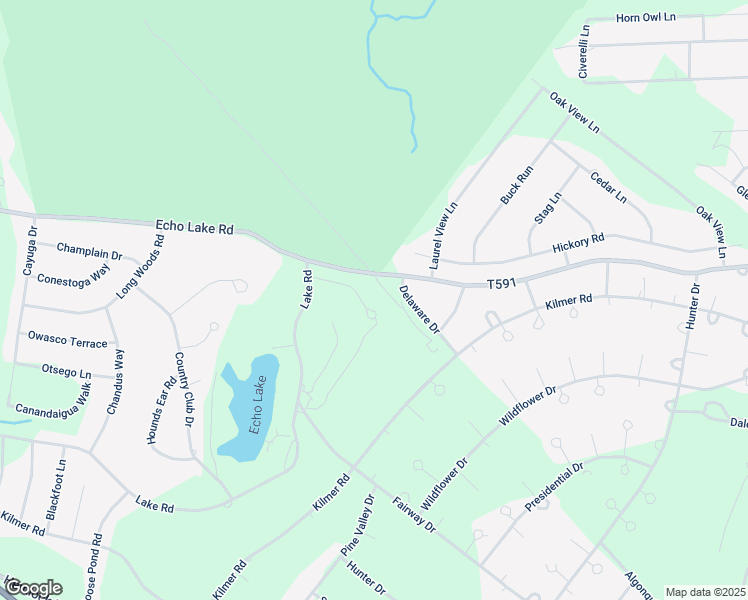 map of restaurants, bars, coffee shops, grocery stores, and more near 1131 Sandy Lane in Tobyhanna