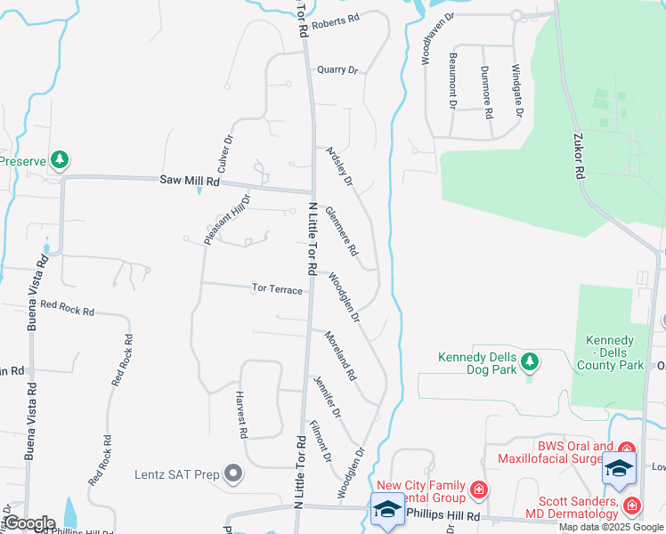 map of restaurants, bars, coffee shops, grocery stores, and more near 3 Woodglen Drive in New City