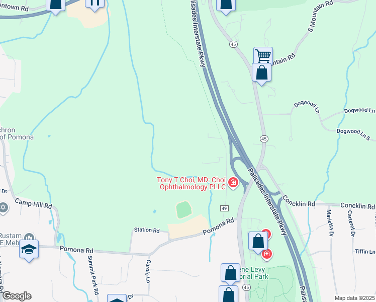 map of restaurants, bars, coffee shops, grocery stores, and more near 35 Firemens Memorial Drive in Pomona