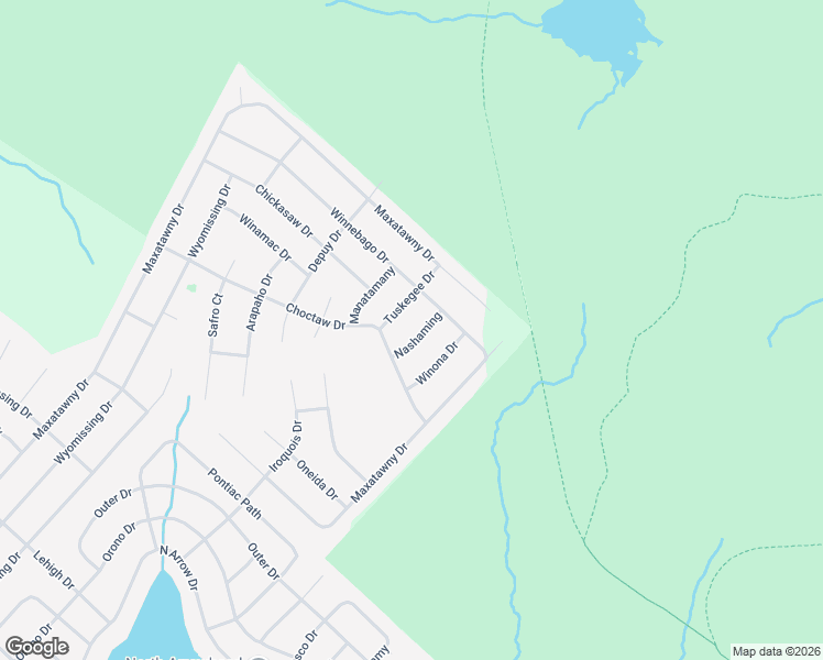 map of restaurants, bars, coffee shops, grocery stores, and more near 3111 Neshaming Drive in Monroe County