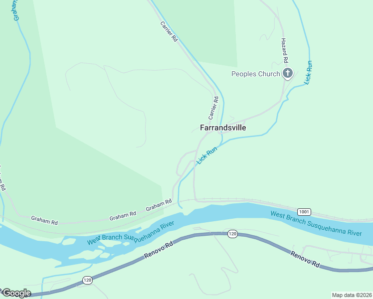 map of restaurants, bars, coffee shops, grocery stores, and more near 69 Allysum Lane in Lock Haven