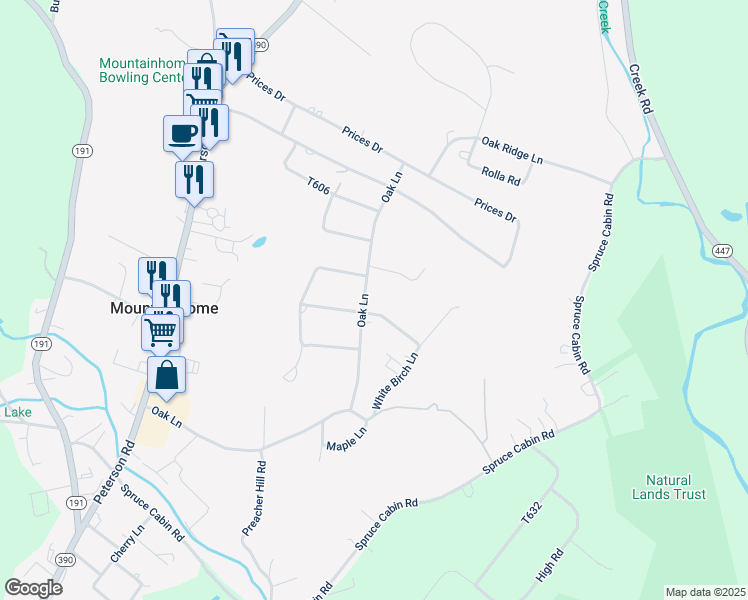 map of restaurants, bars, coffee shops, grocery stores, and more near 266 Oak Lane in Cresco