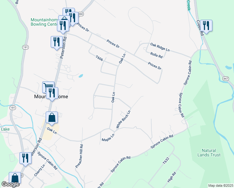 map of restaurants, bars, coffee shops, grocery stores, and more near 266 Oak Lane in Cresco