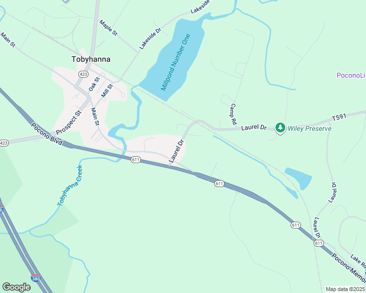 map of restaurants, bars, coffee shops, grocery stores, and more near 211 Laurel Dr in Tobyhanna