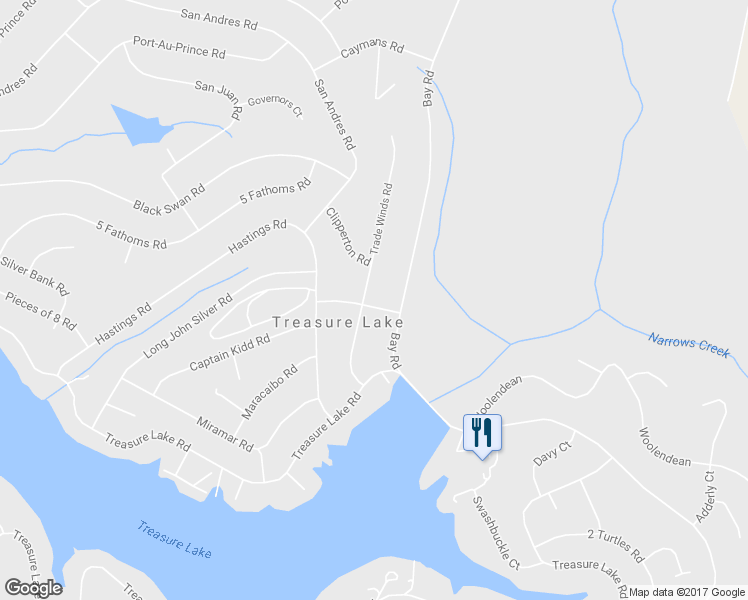 map of restaurants, bars, coffee shops, grocery stores, and more near 129 Bequia Road in DuBois