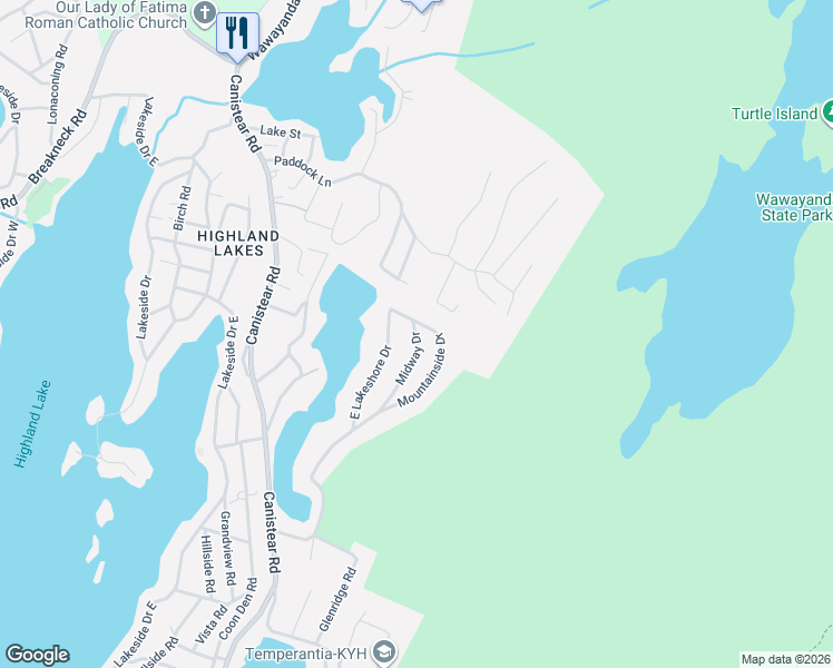 map of restaurants, bars, coffee shops, grocery stores, and more near 316 Midway Drive in Sussex County