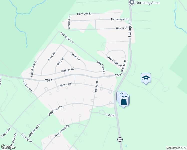 map of restaurants, bars, coffee shops, grocery stores, and more near 2772-2792 Hickory Rd in Monroe