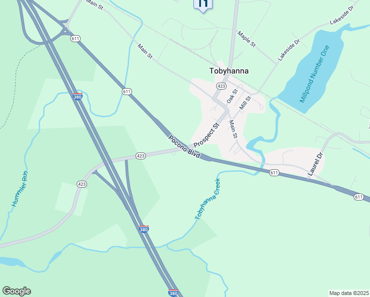 map of restaurants, bars, coffee shops, grocery stores, and more near 200 Pocono Boulevard in Tobyhanna