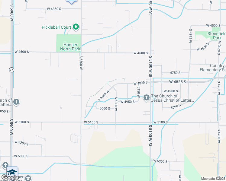 map of restaurants, bars, coffee shops, grocery stores, and more near 3664 South 5400 West in Hooper