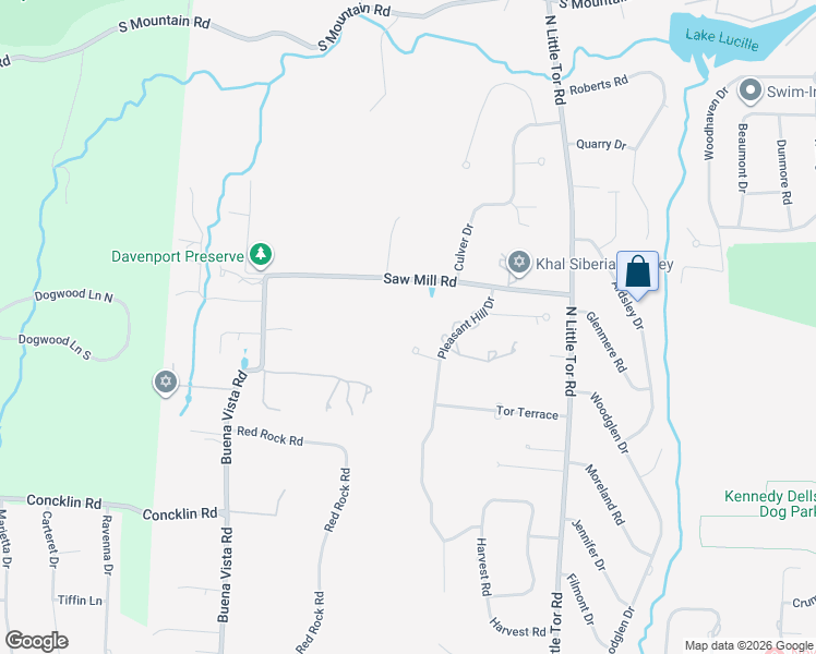 map of restaurants, bars, coffee shops, grocery stores, and more near 6 Waverly Court in New City