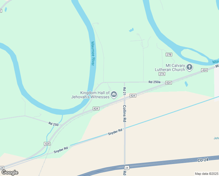 map of restaurants, bars, coffee shops, grocery stores, and more near 2902 Road 250a in Antwerp