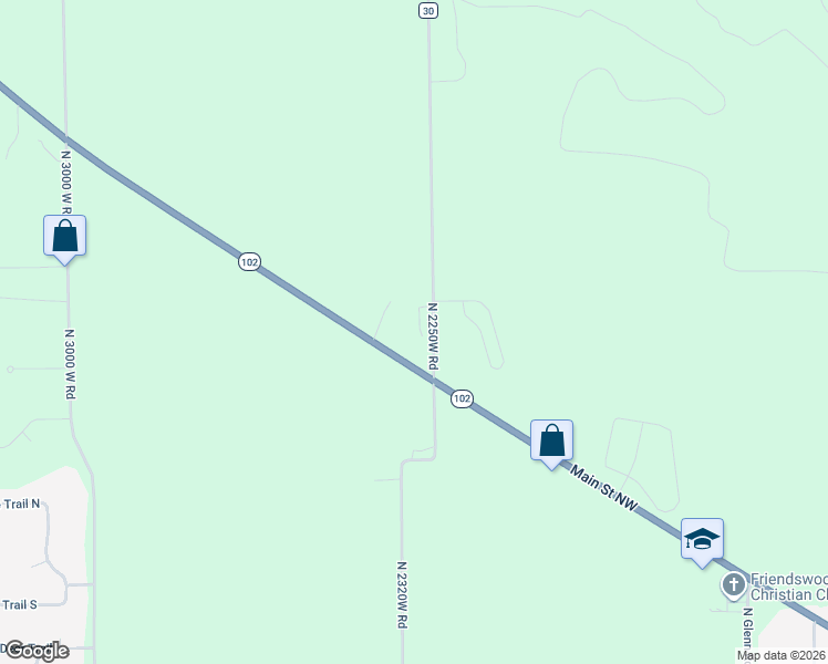 map of restaurants, bars, coffee shops, grocery stores, and more near 2250 Road West in Bourbonnais
