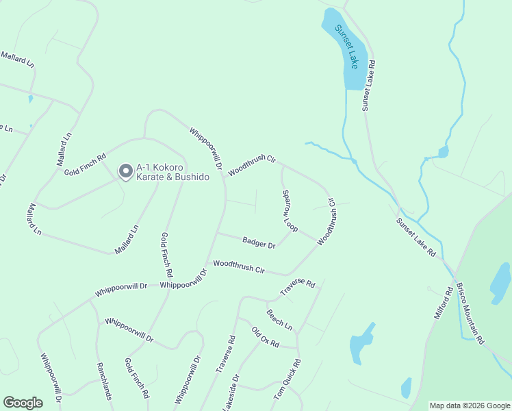 map of restaurants, bars, coffee shops, grocery stores, and more near 401 South Geese Court in Pike County