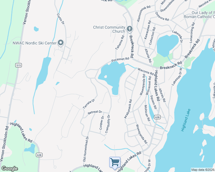 map of restaurants, bars, coffee shops, grocery stores, and more near 522 Upper Highland Lakes Drive in Sussex County