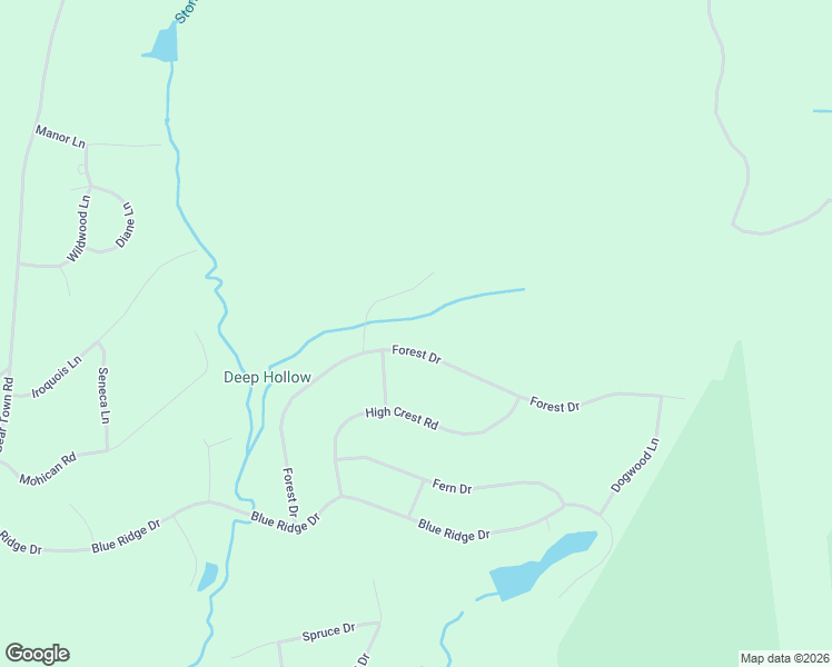map of restaurants, bars, coffee shops, grocery stores, and more near 239 Forest Drive in Canadensis