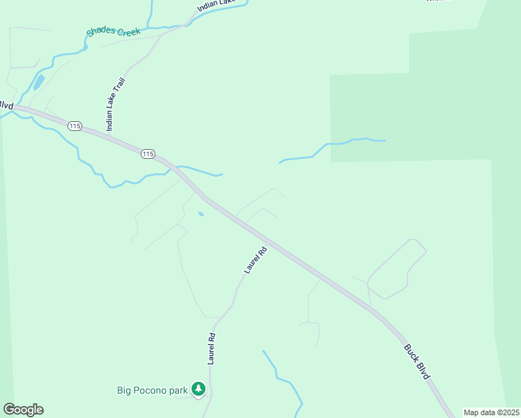 map of restaurants, bars, coffee shops, grocery stores, and more near Shades Ave in White Haven