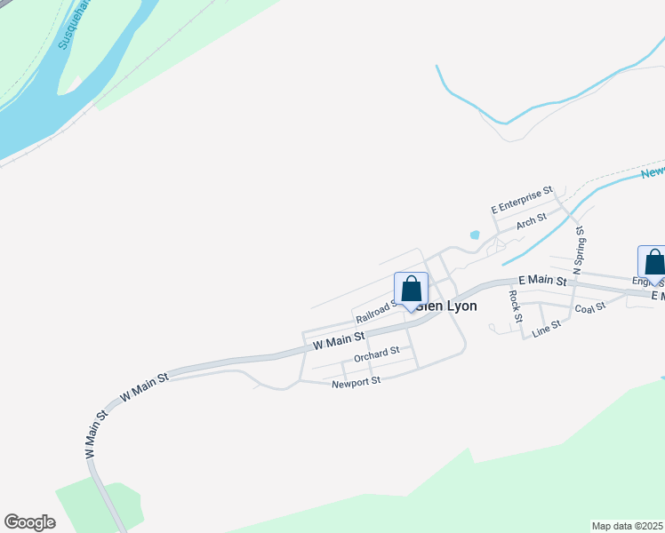 map of restaurants, bars, coffee shops, grocery stores, and more near in Glen Lyon