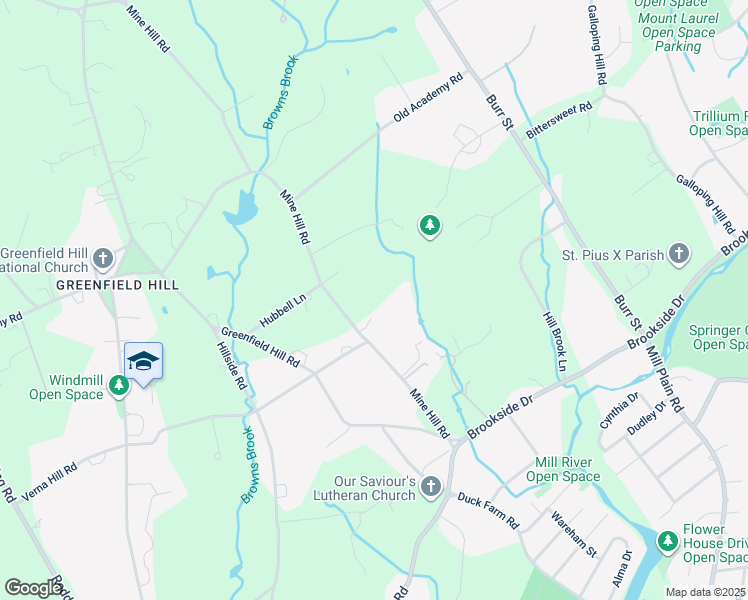 map of restaurants, bars, coffee shops, grocery stores, and more near 426 Mine Hill Road in Fairfield