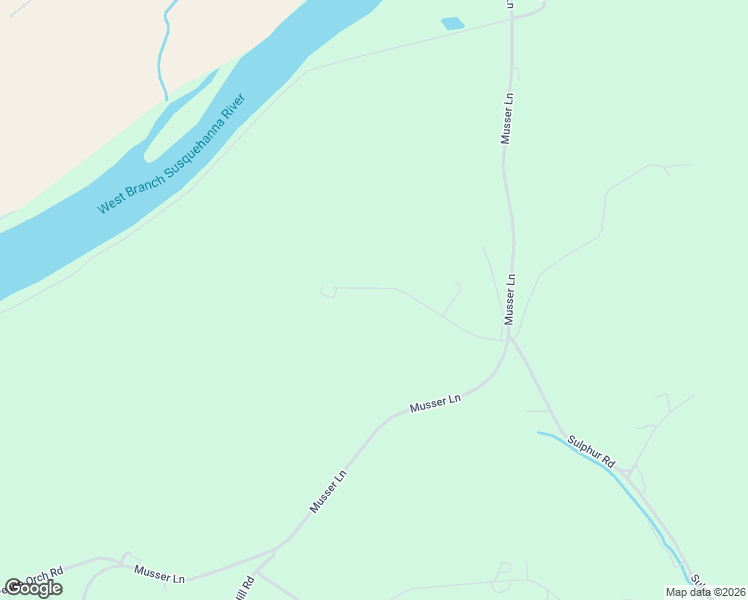 map of restaurants, bars, coffee shops, grocery stores, and more near Sterling Drive in Muncy
