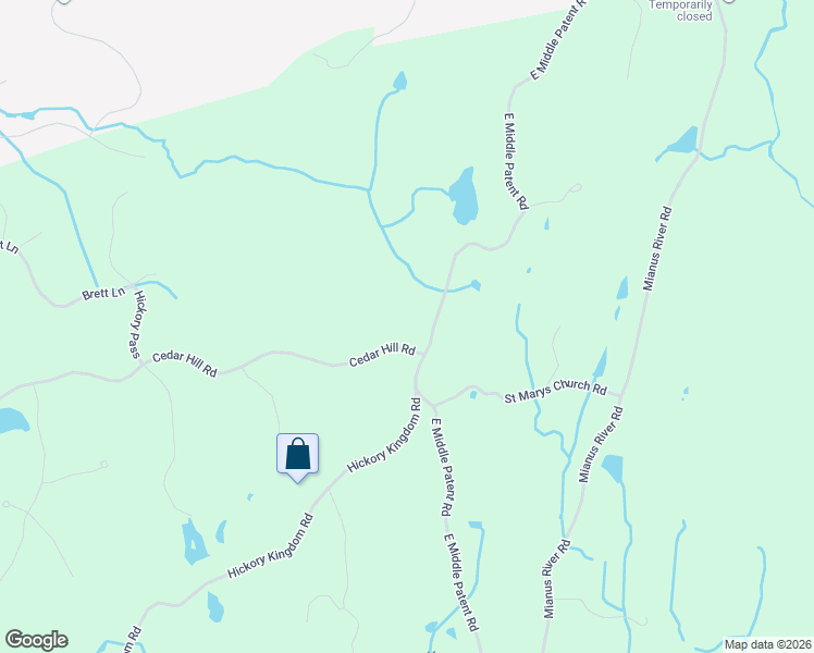 map of restaurants, bars, coffee shops, grocery stores, and more near 214 East Middle Patent Road in Bedford
