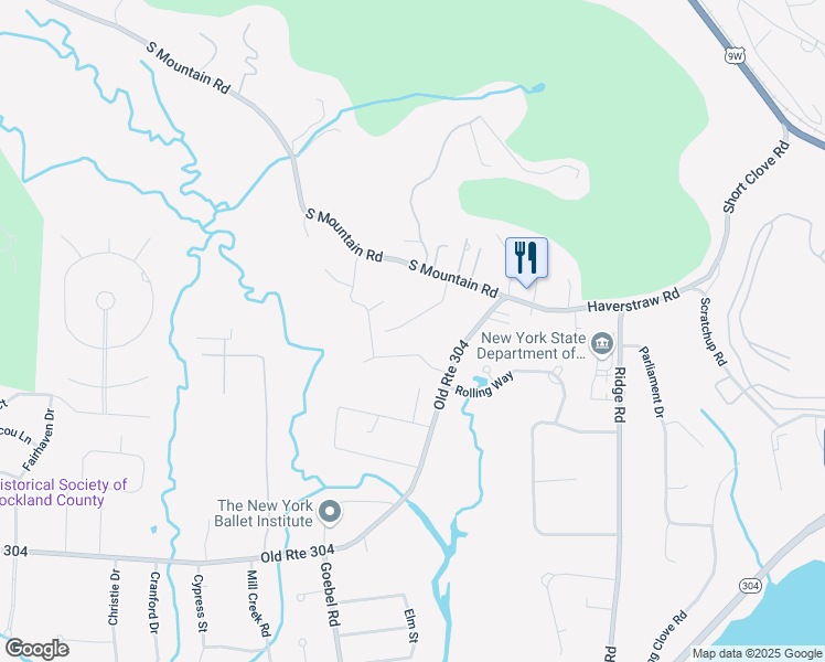 map of restaurants, bars, coffee shops, grocery stores, and more near 11 Centenary Church Road in New City