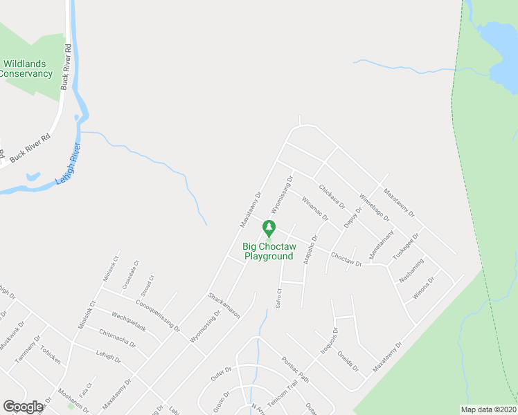 map of restaurants, bars, coffee shops, grocery stores, and more near 292 Maxatawny Drive in Monroe County