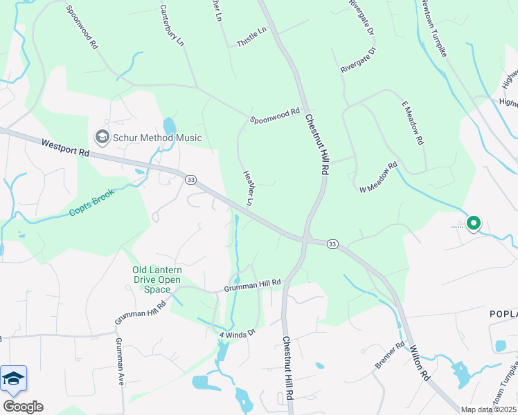 map of restaurants, bars, coffee shops, grocery stores, and more near 226 Westport Road in Wilton