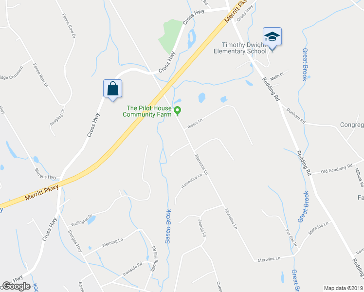 map of restaurants, bars, coffee shops, grocery stores, and more near 98 Labbance Lane in Fairfield