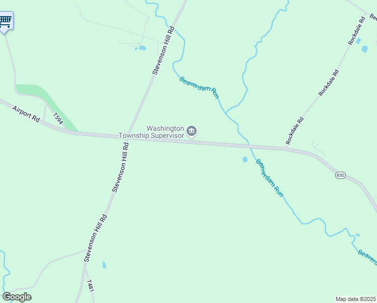 map of restaurants, bars, coffee shops, grocery stores, and more near 2966 Airport Road in Falls Creek