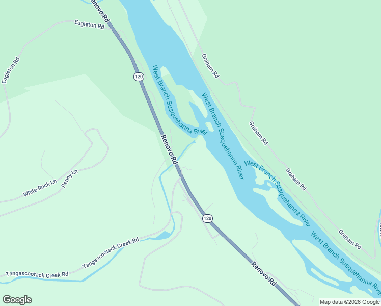map of restaurants, bars, coffee shops, grocery stores, and more near 3202 Renovo Road in Lock Haven