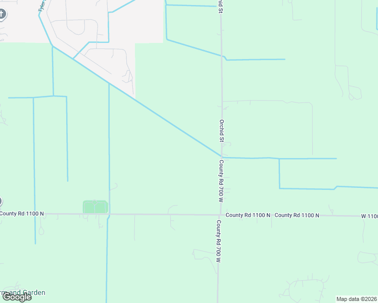 map of restaurants, bars, coffee shops, grocery stores, and more near 11354 County Road 700 West in De Motte