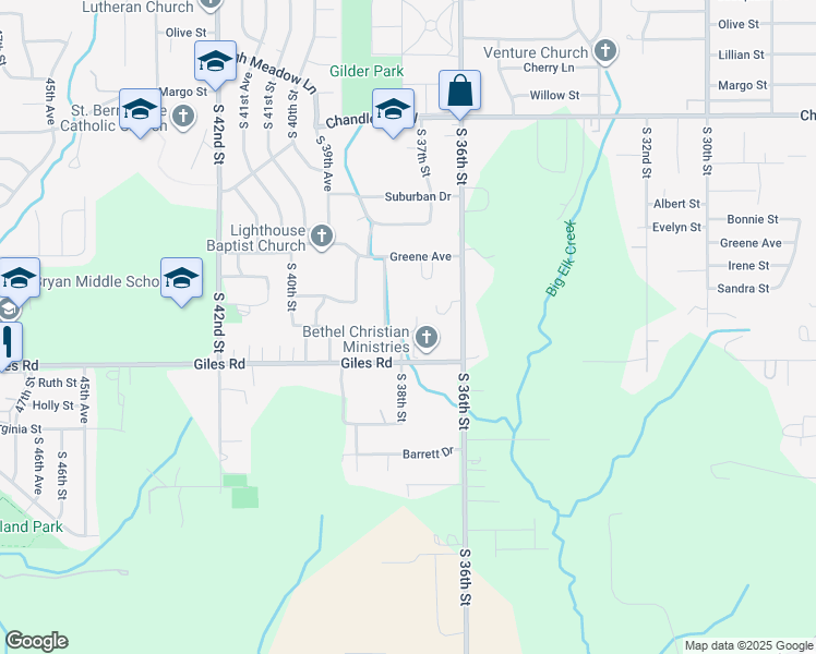 map of restaurants, bars, coffee shops, grocery stores, and more near 8214 Armstrong Circle in Bellevue