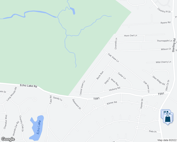map of restaurants, bars, coffee shops, grocery stores, and more near 3157 Laurel View Lane in Tobyhanna
