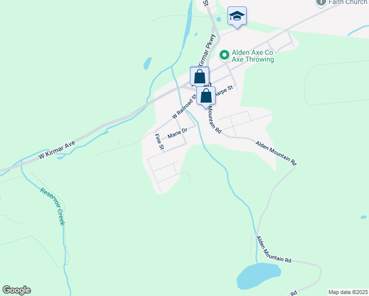 map of restaurants, bars, coffee shops, grocery stores, and more near 150 Hemlock Street in Nanticoke